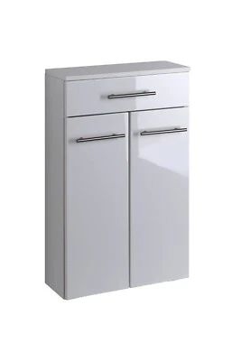 Bad Unterschrank Parma in hochglanz weiß 50 cm breit - Bild 1 von 4