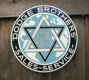 DODGE BROTHERS PORCELAIN-COATED SIGN CAR AUTO SHOP GARAGE - Picture 1 of 1
