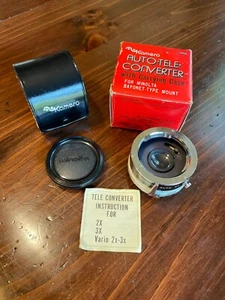 Teleconvertidor automático Kamero 2X para montaje tipo bayoneta Minolta — caja abierta vintage - Imagen 1 de 9