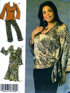 DAMEN KHALIAH ALI HOSE ROCK WICKELOBERTEIL SCHNITTMUSTER 18W-24W Simplicity 4477 - Bild 1 von 3