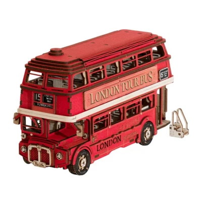 Rolife Londres Tour Autobús Coche 3D Rompecabezas de Madera Modelo Juguete Decoración del Hogar Adulto Regalo de Navidad Foto 1 de 4