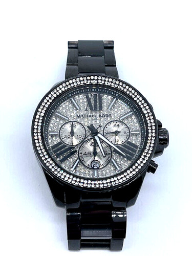 Nuovo Orologio Michael Kors Donna Quadrante Cristallo Nuova Batteria