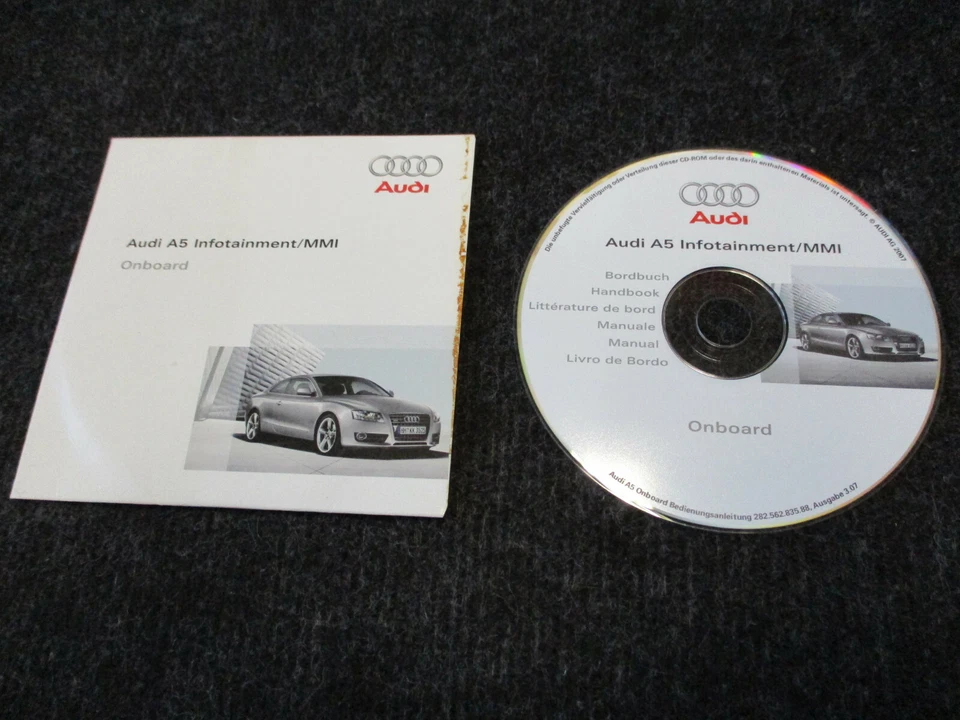 CD ROM Infotainment MMI Bordbuch D GB F AUDI A5 Bedienungsanleitung 28256283588 - Bild 1 von 4