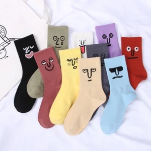 High Quality Comfortable Print Cotton Women Socks (7 pairs) (except white one) - Picture 1 of 1