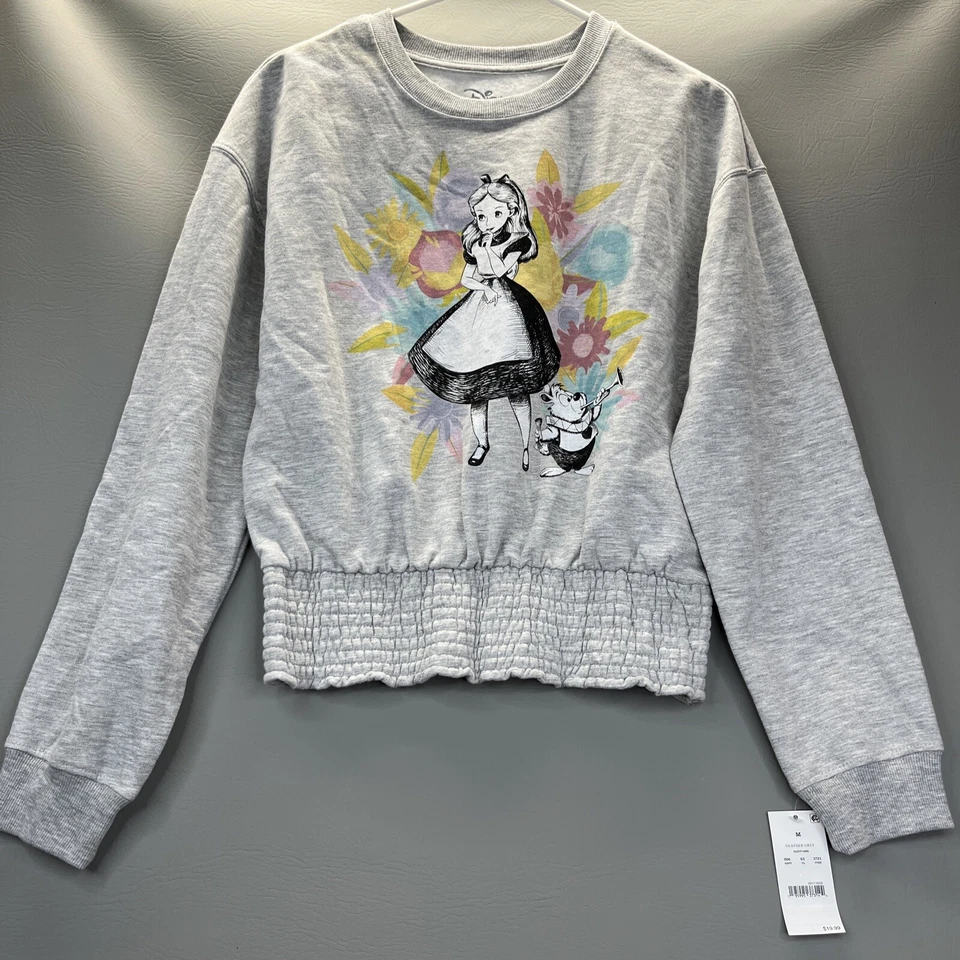 DISNEY ALICE IN WONDERLAND WOMEN'S SWEATSHIRT - WITH TAG - SIZE XS