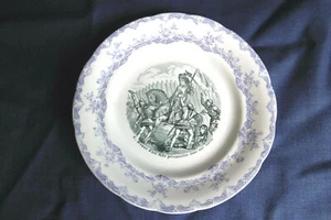 ANCIENNE ASSIETTE PARLANTE SUR JEANNE D'ARC - N° 8 sur 12 - H B & Cie CHOISY - Picture 1 of 4