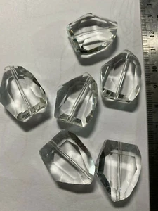 Cuentas de cristal facetado de vidrio vintage 16 mm 18 mm 20 mm - Imagen 1 de 111