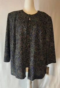 Alex Evenings women's Glitter Printed Twinset 2 piece Size 1X Scoop neck - Picture 1 of 7