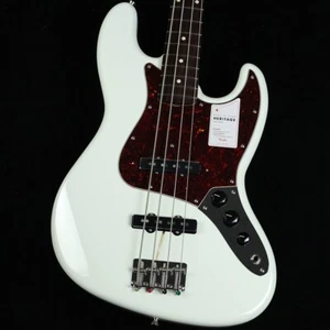 Fender Made In Japan Heritage 60s Jazz Bass Olympic White with Gig Bag - Picture 1 of 11
