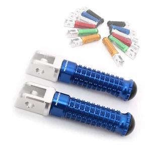 Blue M-PRO Alu. Front Footpegs For Yamaha XJ6 Diversion F 10 11 12 13 14 15 16 - Foto 1 di 7