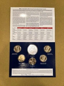 2013 US Mint Annual Uncirculated Dollar Coin Set 6 Coins - Picture 1 of 4