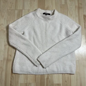 Suéter tejido cuello redondo 100 % cachemir blanco para mujer Quince para pescadores talla pequeña - Imagen 1 de 5