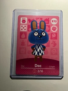 Nintendo Animal Crossing Amiibo Card - Series 4 #372 - Doc - w/ Toploader - Picture 1 of 2
