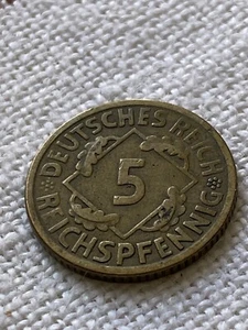 Münze Weimarer Rep 5 Reichspfennig 1925 A ( J.316 ) Erh.Siehe Foto - Bild 1 von 2