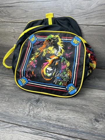 WWF Slumber Mate Duffle Bag - Hulk Hogan Ultimate Warrior Vintage Wrestling 1991 Cover