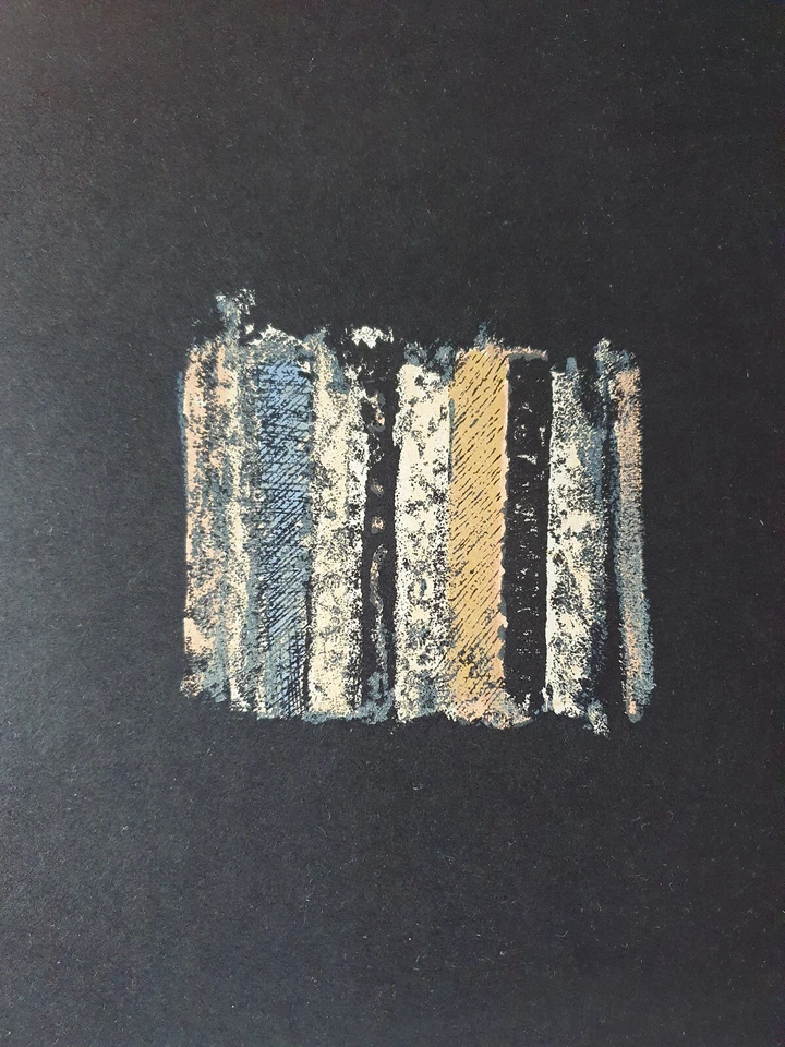 Lithographie orig Cesar Baldaccini Abstrait Sculpture Compression XXèm siècle 63 - Photo 1/3