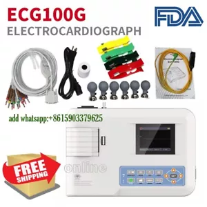 Electrocardiógrafo CONTEC ECG100G Digital Un Canal 12 Plomo ECG Máquina - Imagen 1 de 14