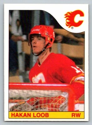 1985-86 O-Pee-Chee #184 Hakan Loob (ref 166216) - Image 1 of 2