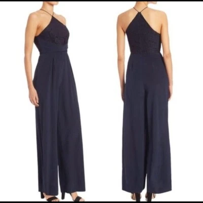 Mono Zimmermann Halter de Encaje Seda Azul Marino 1 Pequeño Foto 1 de 4