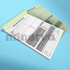 Almohadilla de recibo de facturas de ventas de automóviles usados A5 para vender vehículos motorizados ideal para el comercio - Imagen 1 de 2
