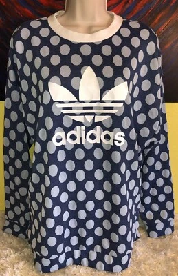 Mujer Adidas Originales Trifolio Suéter Sudadera Punto Poker BJ8299 Talla Mediana Foto 1 de 4