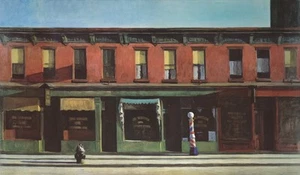 Póster Temprano en la Mañana del Domingo, 1930 por Edward Hopper Impresión Artística Paisaje Urbano 11x14 - Imagen 1 de 1