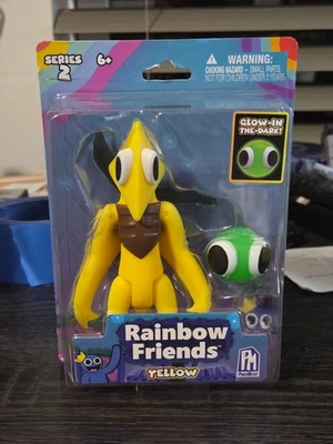 RAINBOW FRIENDS YELLOW SERIES 2 GLOW IN THE DARK 5" FIGURE NEW & SEALED - Image 1 of 4