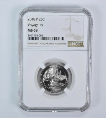 2018-P Washington Quarter ATB Voyageurs MS68 NGC - Image 1 of 4