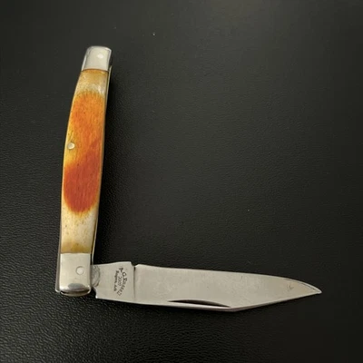 💯Mint 2007 A.G. RUSSELL USA Persimmon Bone Jack Pocket Knife - Image 1 of 4