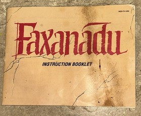 Faxanadu Manual NES