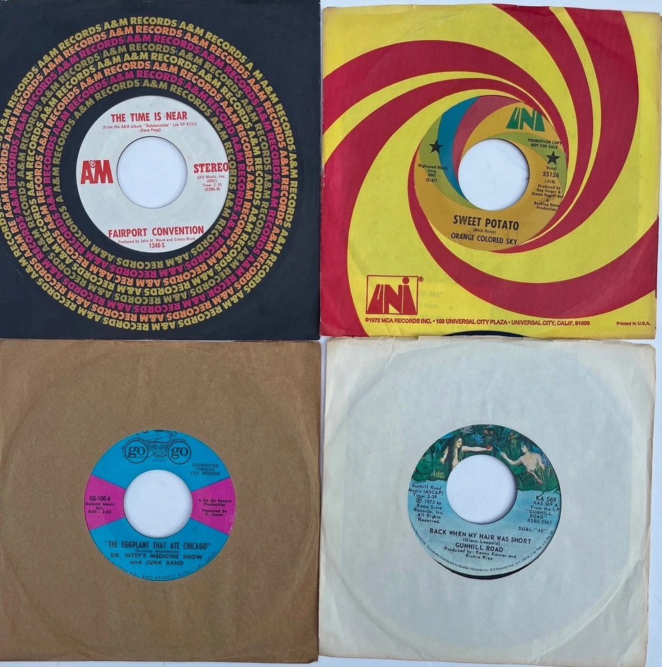 Four (4) 70's era Obscure Psych, Rock 45 rpms - EX to M- Foto 1 de 1