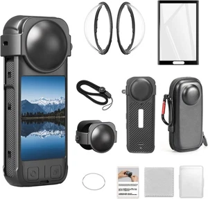 Camera Accessory Kit for Insta 360 X4 - Lens Guards, Silicone Case, Camera...  - Picture 1 of 6