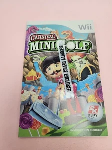 Carnival Games Mini-Golf Nintendo Wii Manual Only - Picture 1 of 2