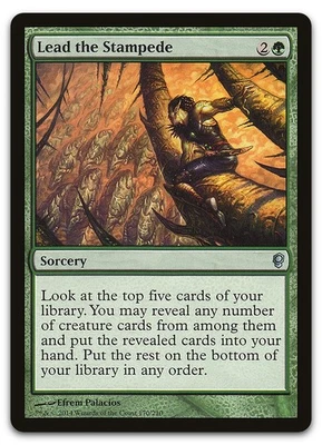 Lead the Stampede #170 (NM) Conspiracy CNS Magic MTG - Image 1 of 2