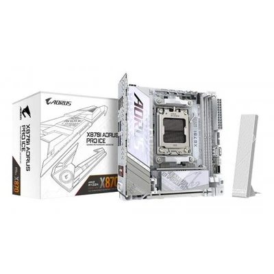 GIGABYTE X870I AORUS PRO ICE Scheda madre - Supporta CPU AMD Ryzen serie 9000, V - Immagine 1 di 4