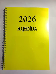 Agenda settimanale 2026 FLUO A4  21x30 spiralata  carta 80 gr. fabriano - Foto 1 di 8