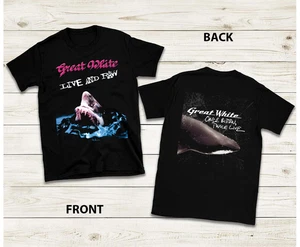 Tolles weißes Band 2 Seiten Live and Raw Shirt klassisch schwarz Unisex S-5XL 1V0614 - Bild 1 von 3