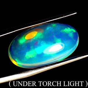 Oval AAA Floral Flash Play Of Color Crystal Fire Opal 6.81ct 18x10mm Gemstone - Picture 1 of 14