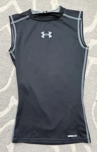 Under Armour YXS Jungen HeatGear ärmelloses tailliertes Tank schwarz UPF 50+ - Bild 1 von 4