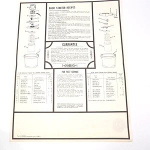 Vintage Ephemera Dolly Madison Pacer Ice Cream Maker Guide & Recipes Booklet - Picture 1 of 5