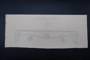 Antique Fashion Original Design Cuff Art Signed Annie Horton 1914 Sketch - Picture 1 of 8