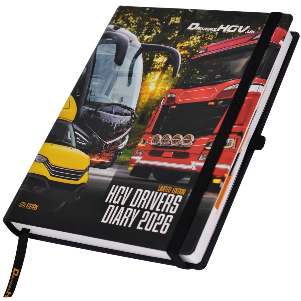 HGV Drivers Diary 2026 (6th Edition) | UK Truck Driver Logbook Planner