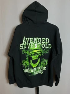 Gildan Avenged Sevenfold 2014 Welcome to the Family Sudadera con Capucha Negra Talla XL - Imagen 1 de 7