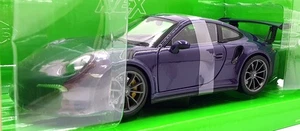 Welly NEX Scala 1/24 Diecast 24080W - Porsche 911 GT3 RS - Viola - Foto 1 di 5