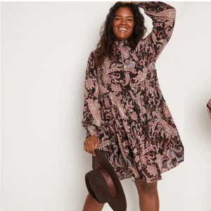 Abito tunica Anthropologie Cady a strati stampa paisley boho taglia S petite - Foto 1 di 10