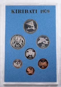 1979 Proof Coinage of Gilbert Islands Kiribati 7 Coin Set - Picture 1 of 3