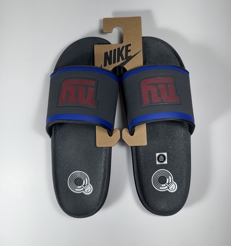 NIKE Offcourt NY Giants NFL Slides sandali blu nero uomo 12 *NUOVI* DD0526 002