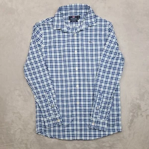 Vineyard Vines Shirt Boys Large 16 Long Sleeve Whale Dress Performance Youth Kid - Picture 1 of 6