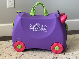 Trunkis By Melissa Doug Toddler Travel Suitcase -Purple Monster - Picture 1 of 4