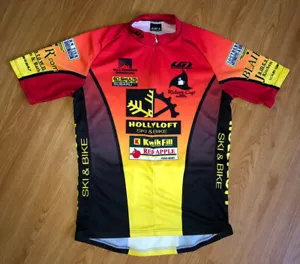 Louis Garneau Cycling Jersey Kwik Fill Subaru Ski Men's Medium Zip Back Pockets - Picture 1 of 11